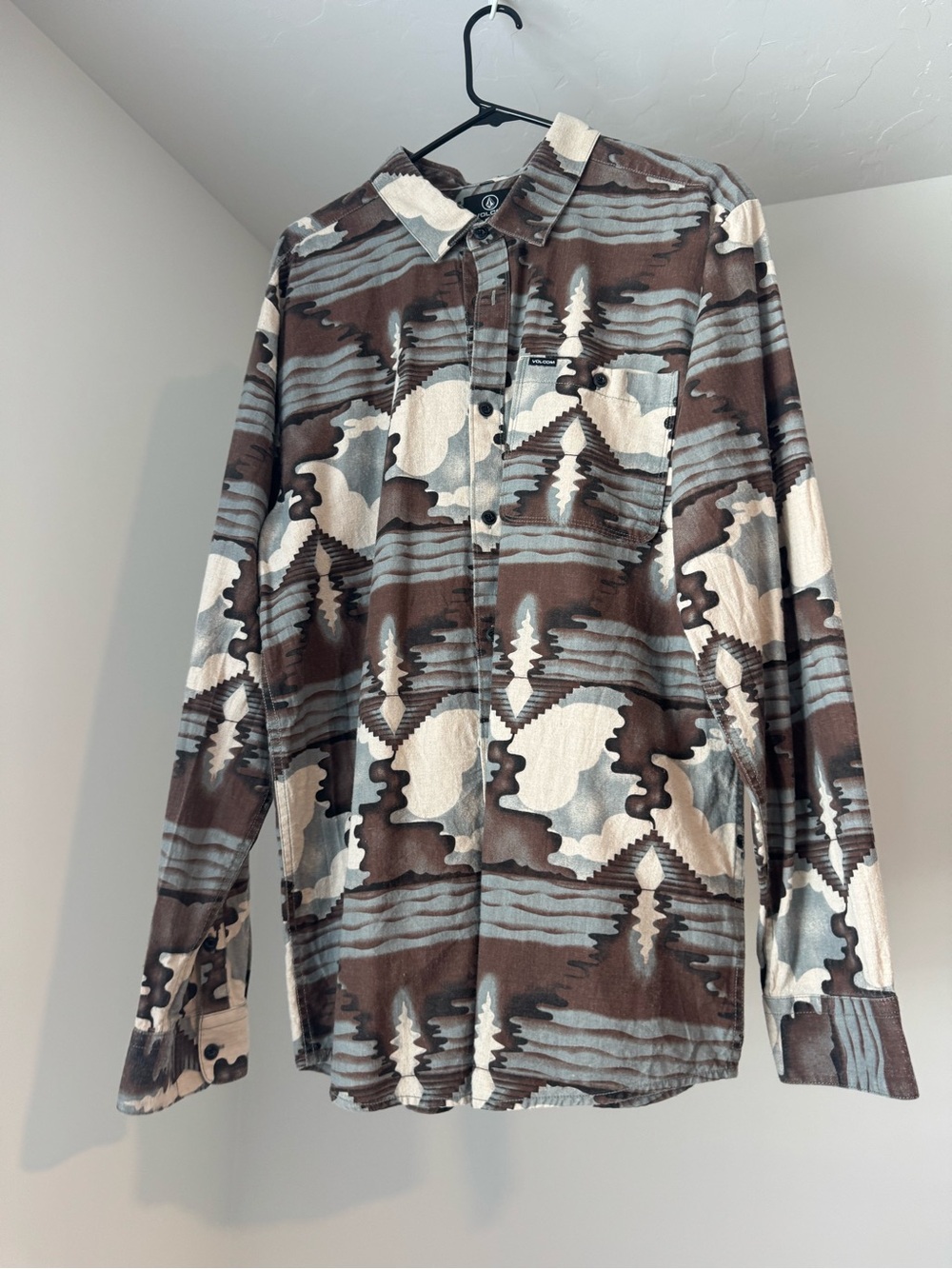 Volcom Men's Long-Sleeve Western Button-Down Shirt